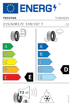 Etichetta per gomma: TRISTAR, SNOWPOWER 215/60 R17 109T Invernali